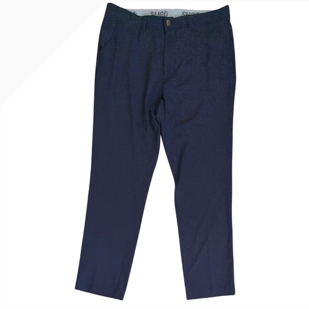 Sligo‎ Mens Navy Blue Performance Golf Pants Size 34 Stretch Trousers 34x31